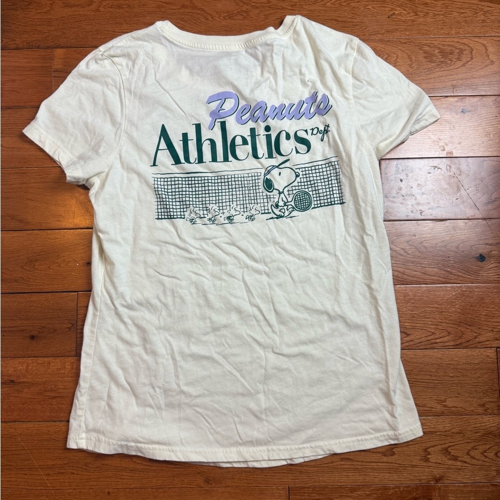 Peanuts White Snoopy Short Sleeve Tee